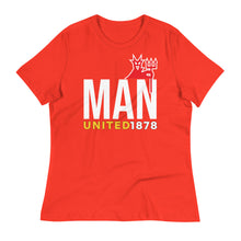 Cargar imagen en el visor de la galería, MAN UNITED 1878 Women&#39;s Relaxed T-Shirt
