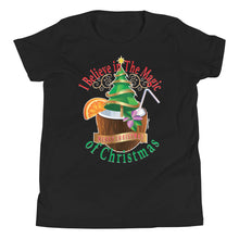 Load image into Gallery viewer, I Believe In The Magic of Christmas Youth Short Sleeve T-Shirt
